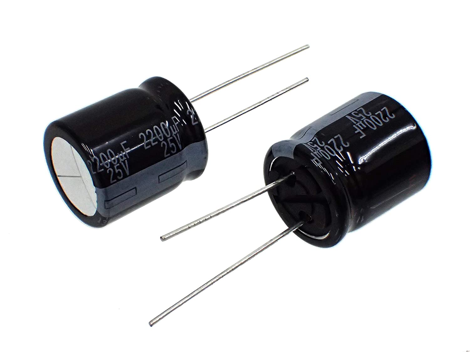 ラジアルリード アルミ 電解 コンデンサ 25V 2200μF 135℃ EEUTP1E222S (2個セット)|部品|カテゴリ別