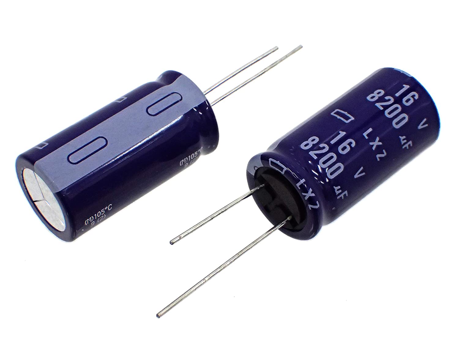 NIPPON CHEMI CON ラジアルリード 小形 電解コンデンサ 16V 8200uF 105℃ ELXZ160ELL822MM35S (2個セット)|部品|カテゴリ別