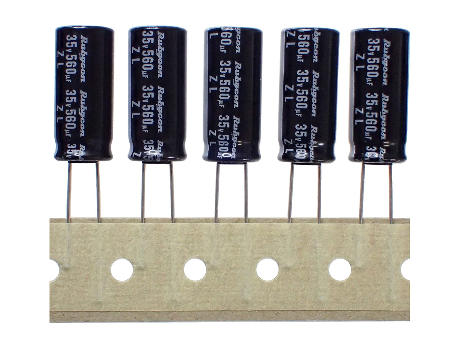 Rubycon ラジアルリード 電解コンデンサ 35V 560μF 105°35ZL560M-SKC-T8 10×23 (5個セット)|部品|カテゴリ別