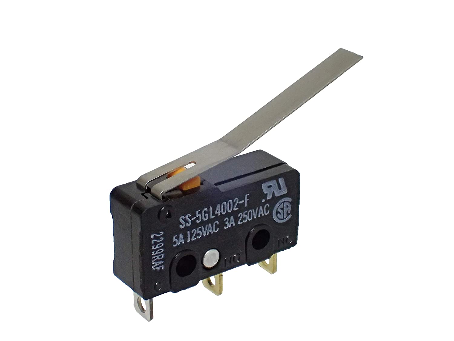 OMRON  形SS 超小形 サブミニチュア スイッチ マイクロスイッチ AC 125V 5A ヒンジ・レバー形 SS-5GL4002-F (5個セット)|部品|カテゴリ別