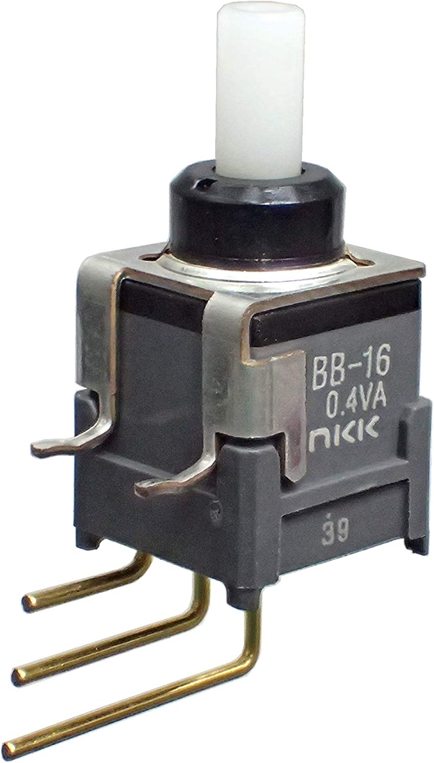 NKK BB形 押しボタンスイッチ -PC-V端子形(V)- 単極双投 Bシリーズ BB-16AV|部品|カテゴリ別