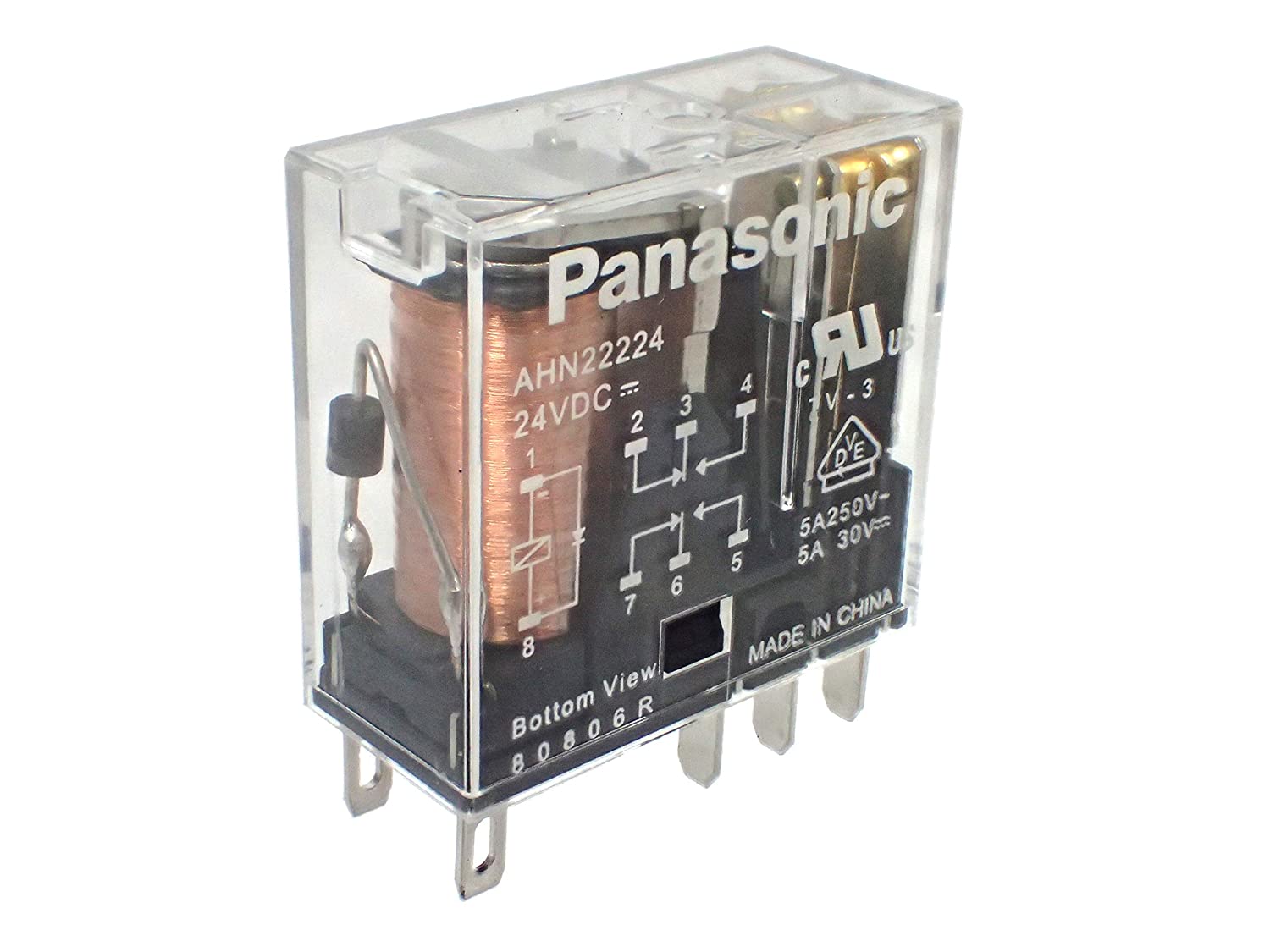 Panasonic 汎用品 HNリレー プラグイン型 (ダイオード付) DC24V 5A AHN22224|部品|カテゴリ別