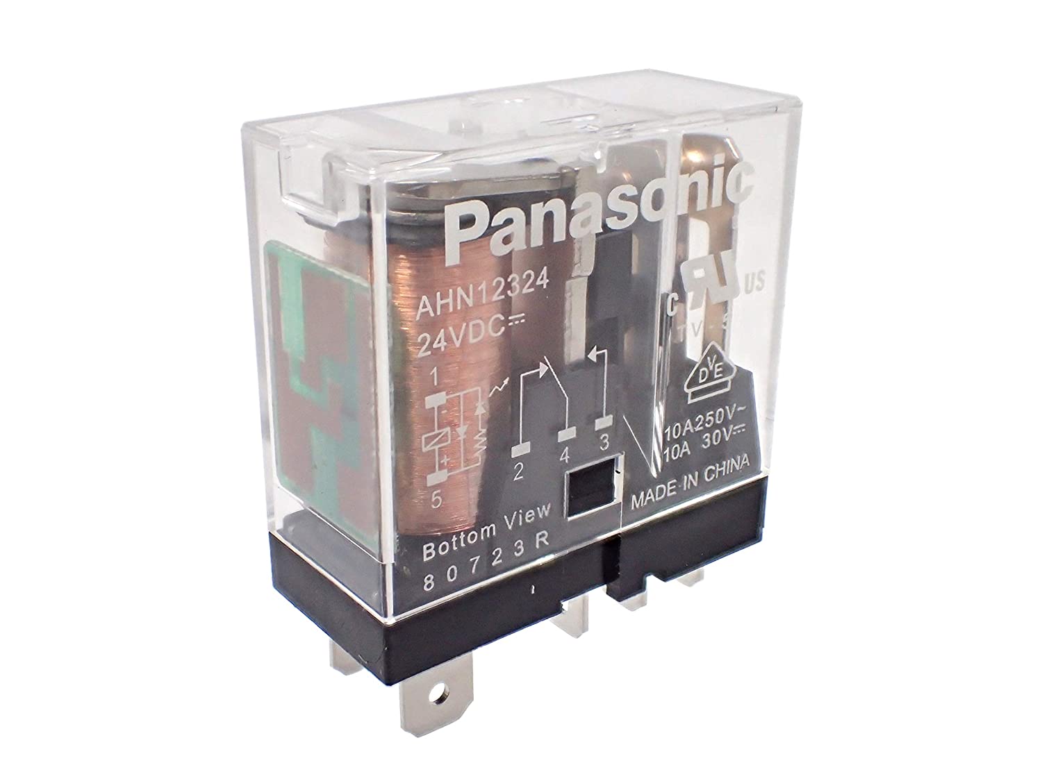 Panasonic 汎用品 HNリレー プラグイン型 (LED表示付・ダイオード付) DC24V 10A AHN12324