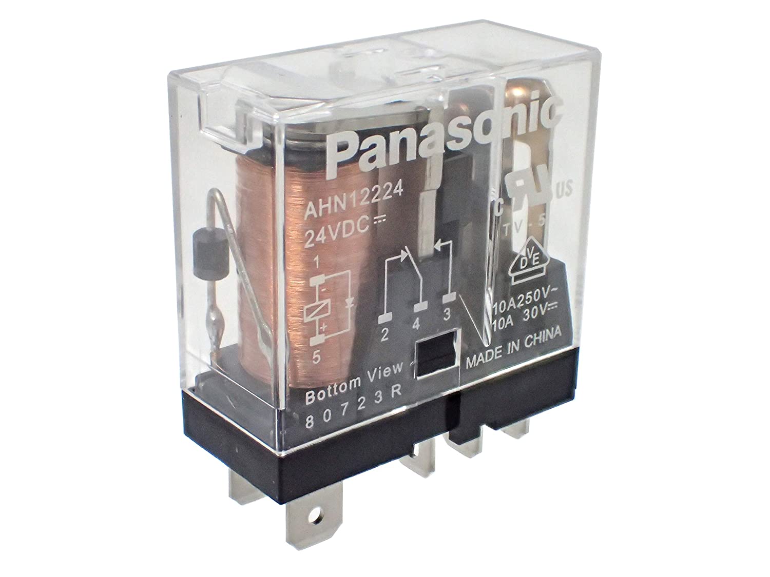 Panasonic 汎用品 HNリレー プラグイン型 (ダイオード付) DC24V 10A AHN12224|部品|カテゴリ別