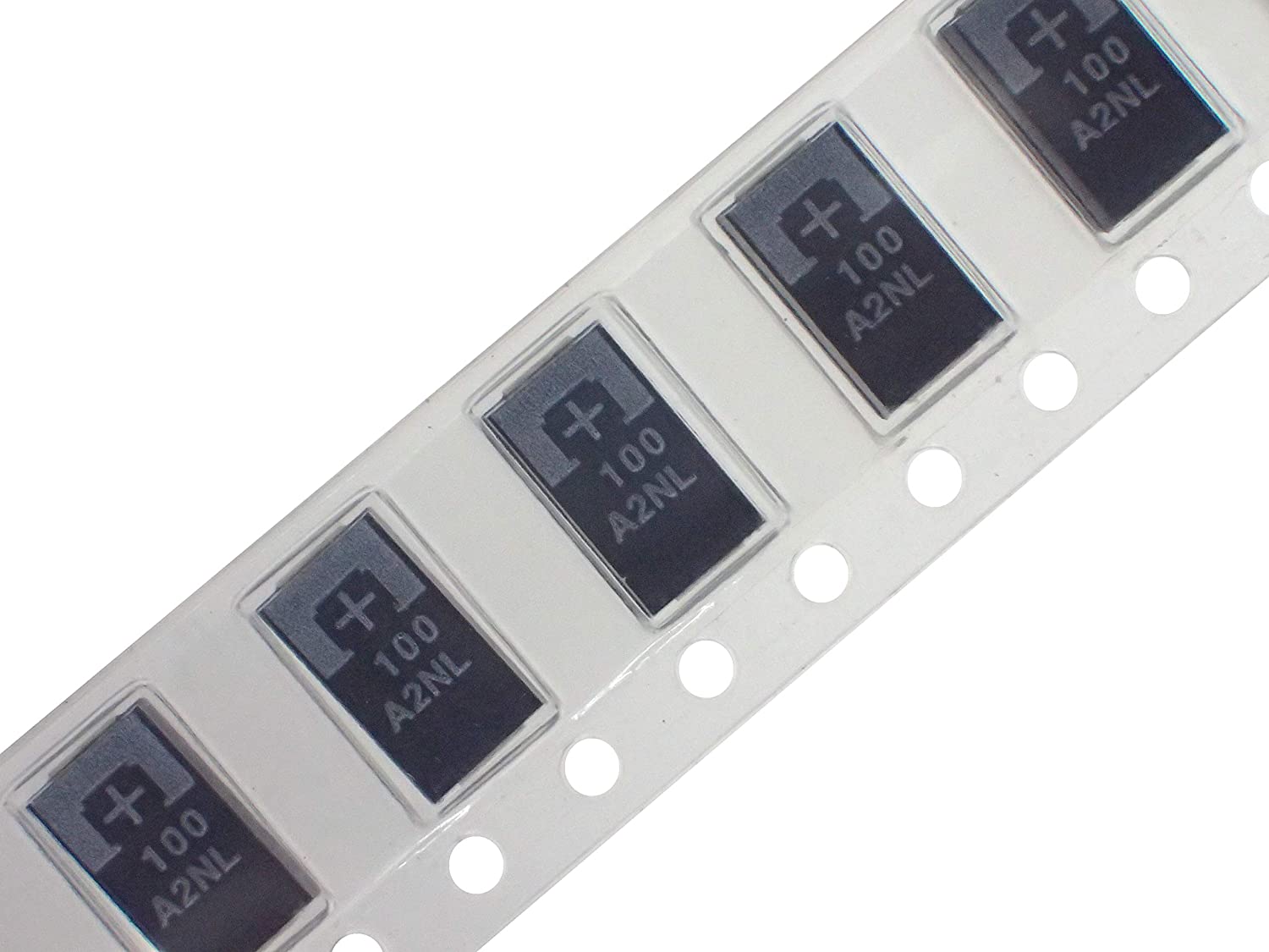 Panasonic POSCAP 導電性高分子 タンタル 固体電解 コンデンサ 100uF 10V 105℃ 10THB100ML (5個セット)|部品|カテゴリ別