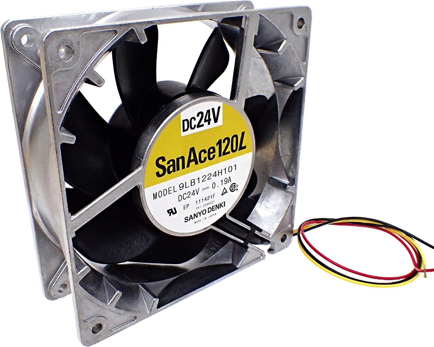 SANYO SAN ACE120L 長寿命 DC24V 0.19A 120×120×38mm DCファンモータ 9LB1224H101