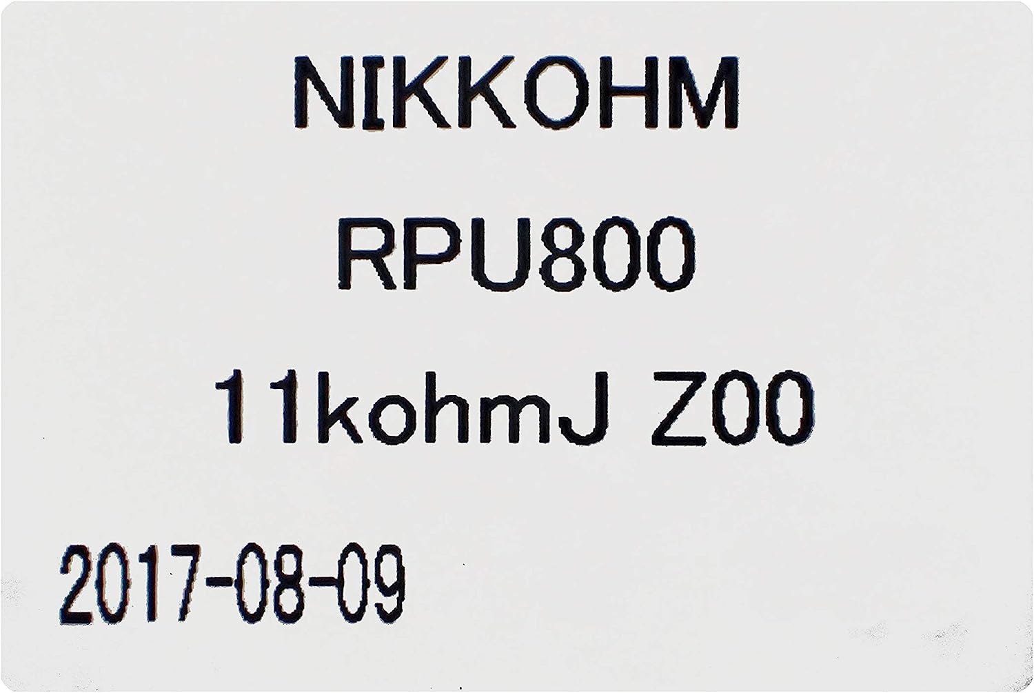 NIKKOHM シャーシ取付式 800W 電圧 ハイパワー抵抗器 RPU800 11kΩJ Z00 カテゴリ別,部品,受動部品,抵抗器