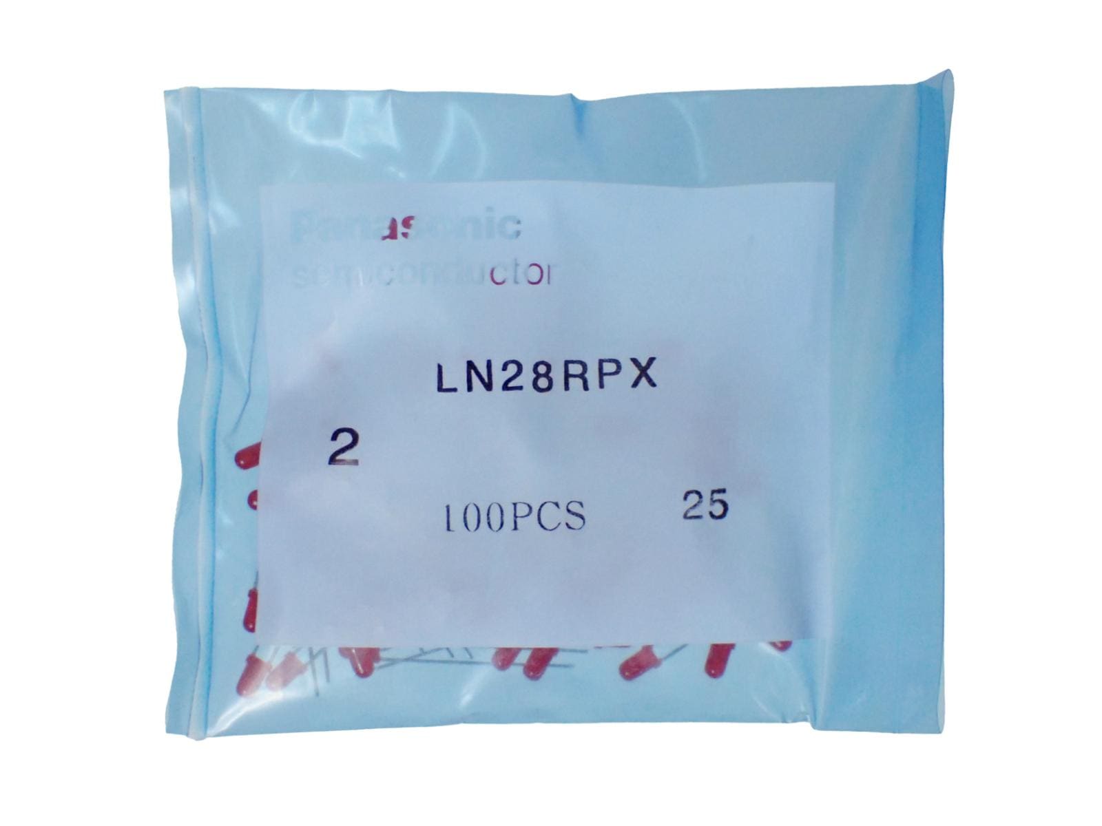 Panasonic 丸型 LED φ3.0mm 赤色 LN28RPX (100個セット)