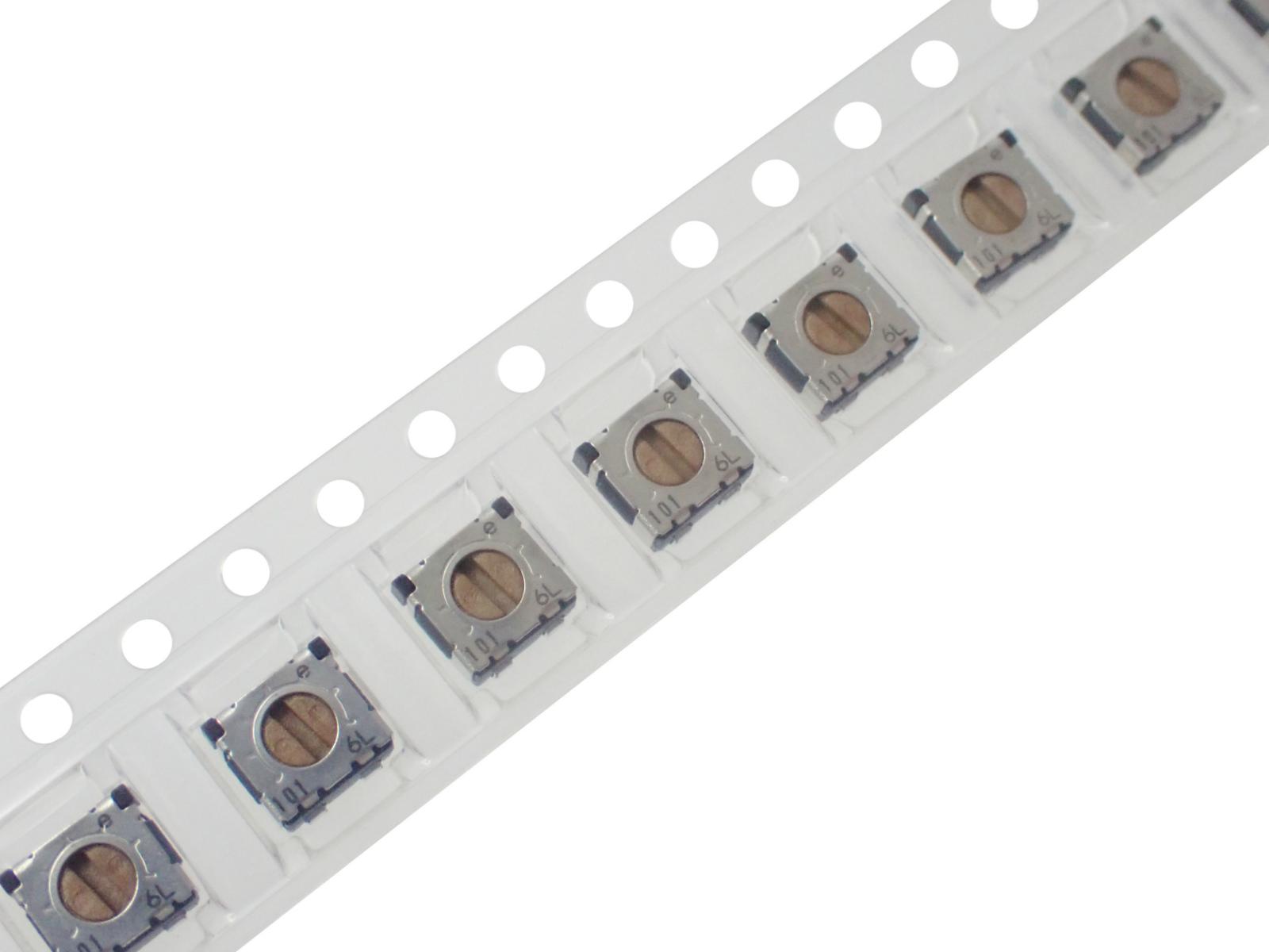 COPAL SMD 1回転型 トリマ ポテンショメータ 100Ω ST-4 ETA 100Ω (5個セット)|部品|カテゴリ別