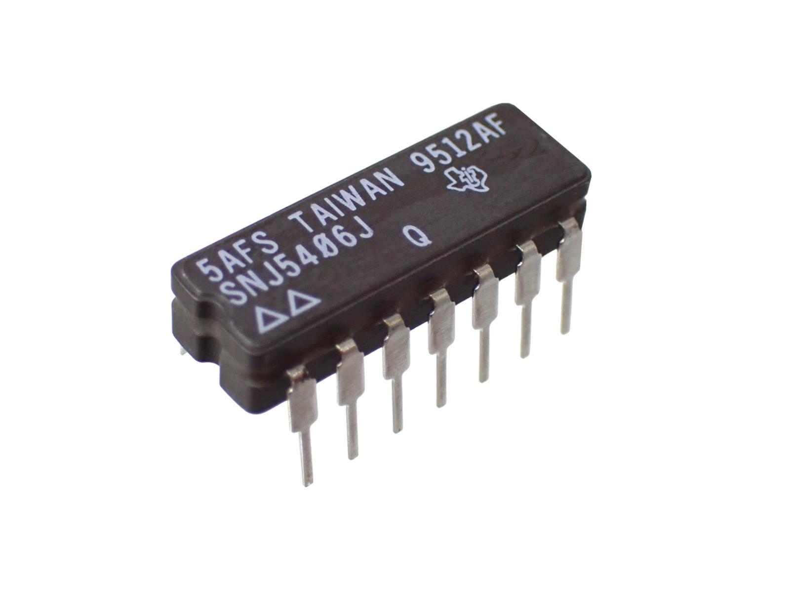 Texas Instruments オープン コレクタ出力 6チャネル 4.5V〜5.5V バイポーラ インバータ SNJ5406J|部品|カテゴリ別