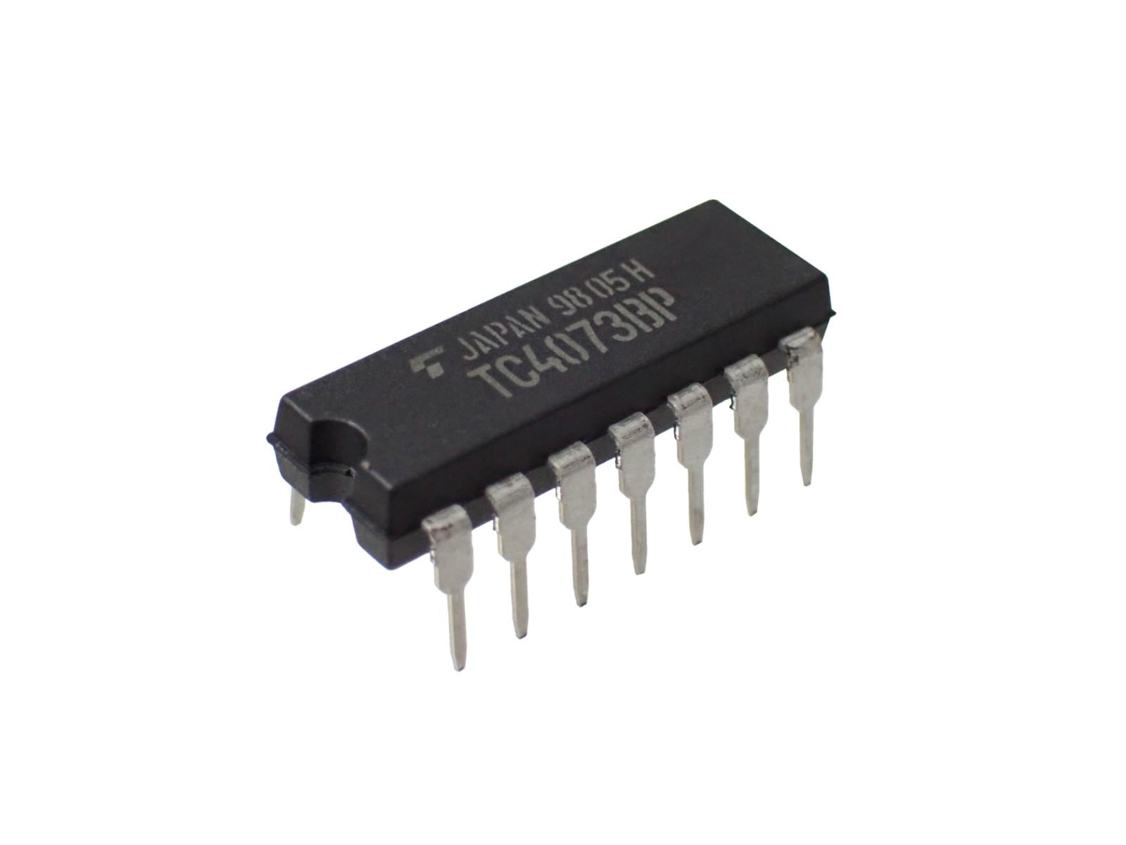 Toshiba triple 3 input and gate tc4073bp 5 