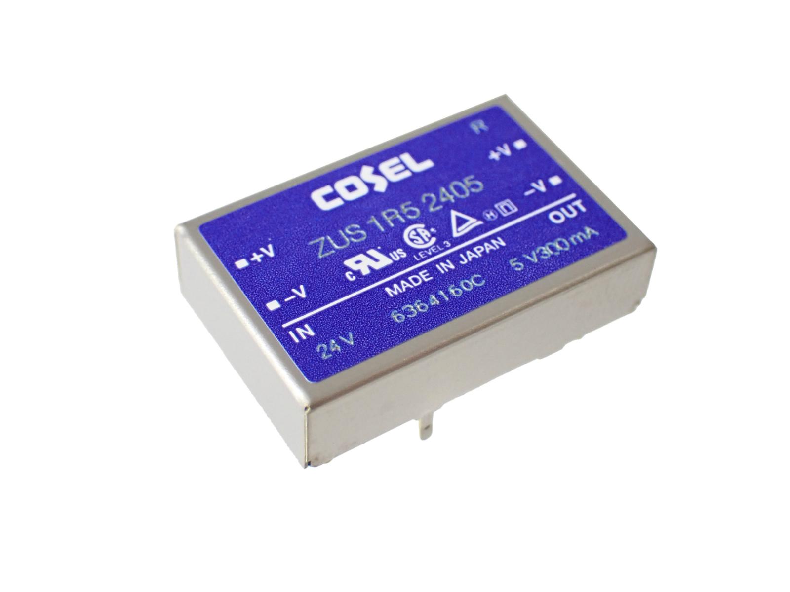 COSEL スイッチング電源 1.5W 5V 0.3A ZUS1R52405|部品|カテゴリ別