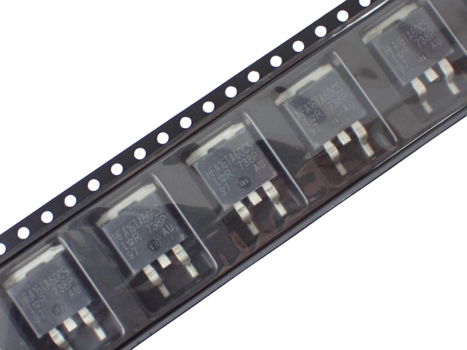 International Rectifier 超高速 ソフト リカバリ ダイオード 600V 16A HFA16TA60CS HFA16TA60CSTRRP (5個セット)|部品|カテゴリ別