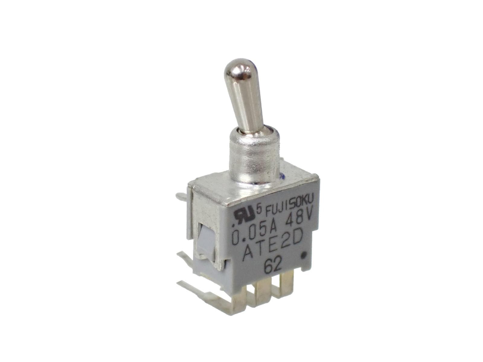 FUJISOKU スタンダード トグルスイッチ 2極 ON-ON DPDT 48V 0.05A ATE2D ATE2D-5M3-10-Z (2個セット)|部品|カテゴリ別