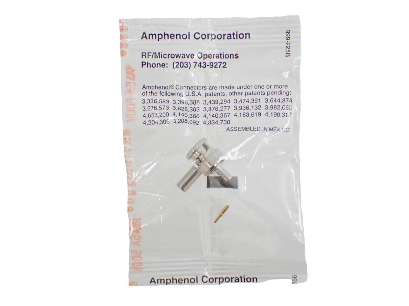 Amphenol RF BNC 3-PIECE CRIMP CABLE PLUGS 31-320 999-225B M23329/3-01-03|部品|カテゴリ別