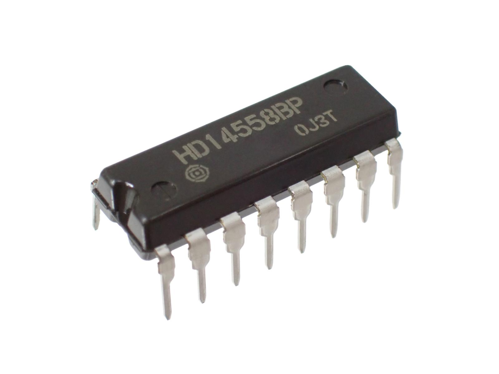 HITACHI BCD-to-Seven Segment Decoder 7セグ デコーダ HD14558BP (5個セット)|部品|カテゴリ別