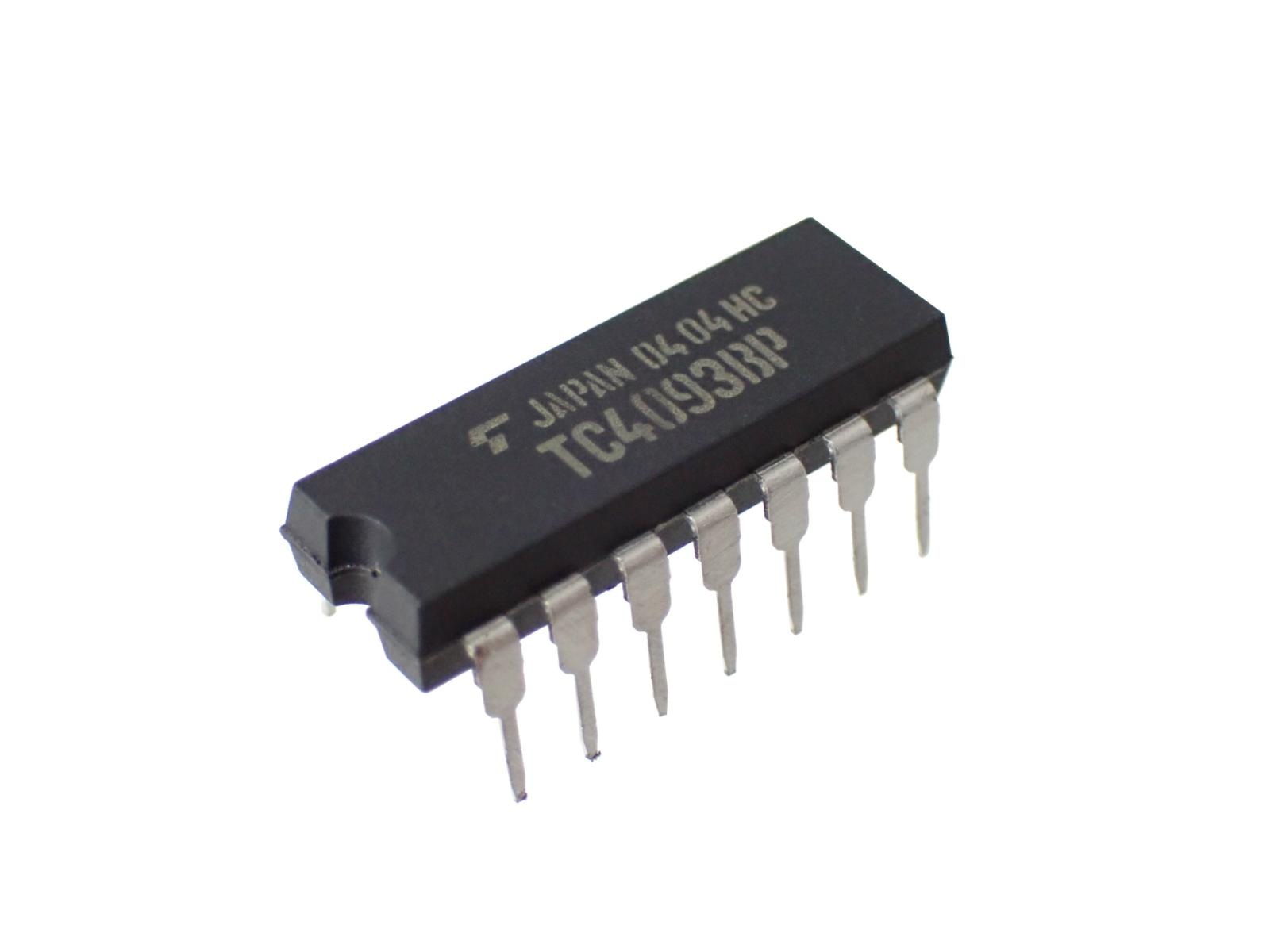 TOSHIBA Quad 2-Input NAND Schmitt Triggers TC4093BP (5個セット)|部品|カテゴリ別