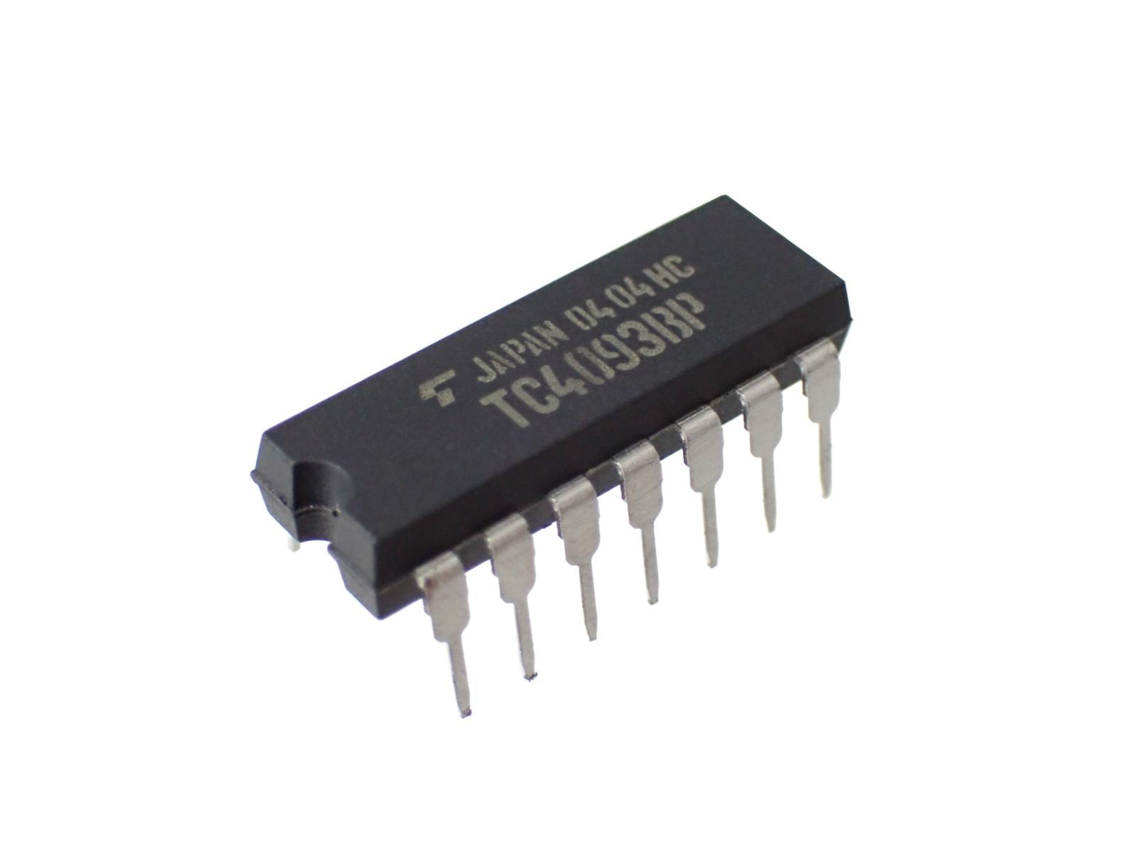 TOSHIBA Quad 2-Input NAND Schmitt Triggers TC4093BP (5個セット)