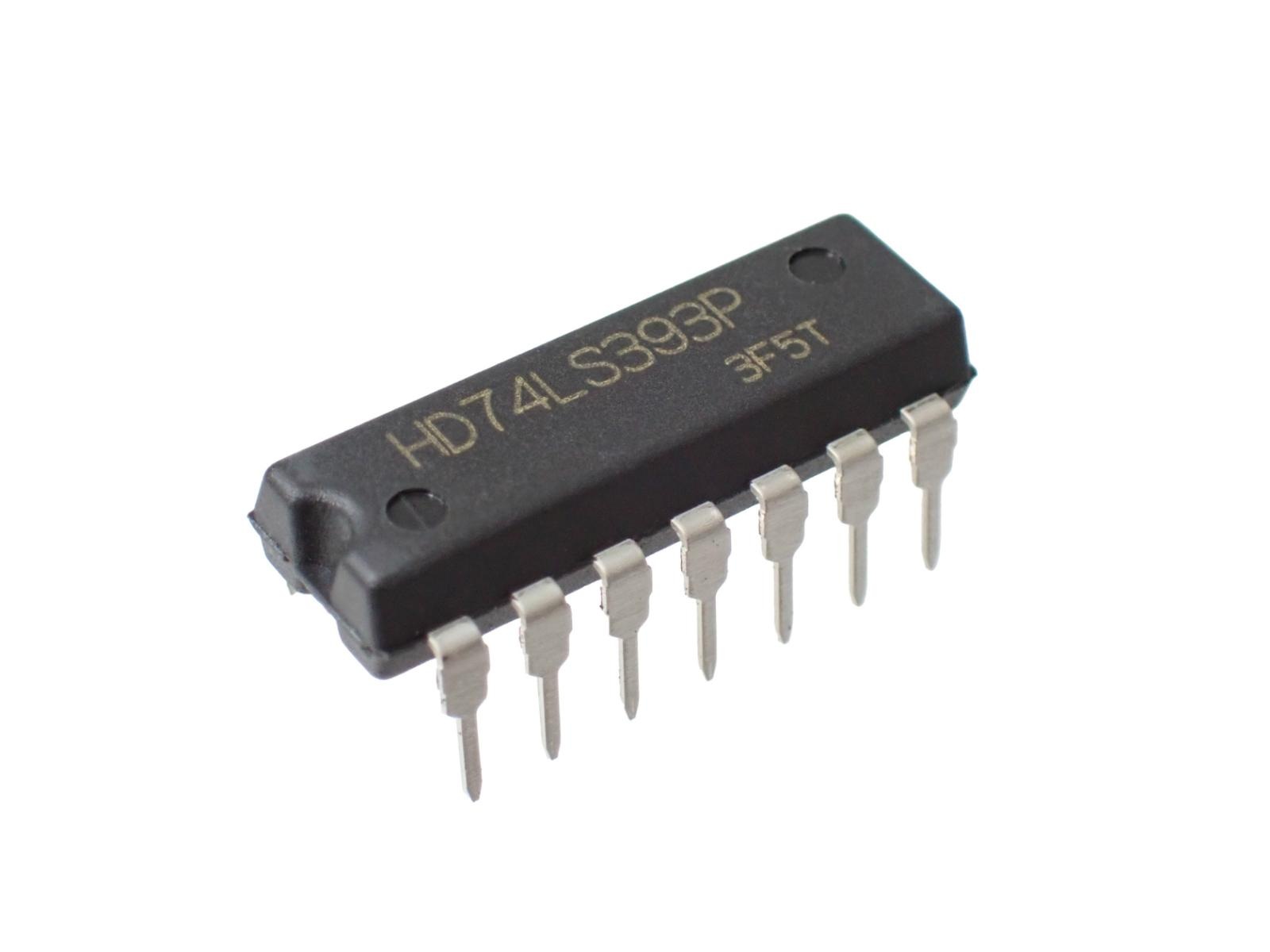 HITACHI Dual 4-bit Binary Counters HD74LS393P (5個セット)|部品|カテゴリ別