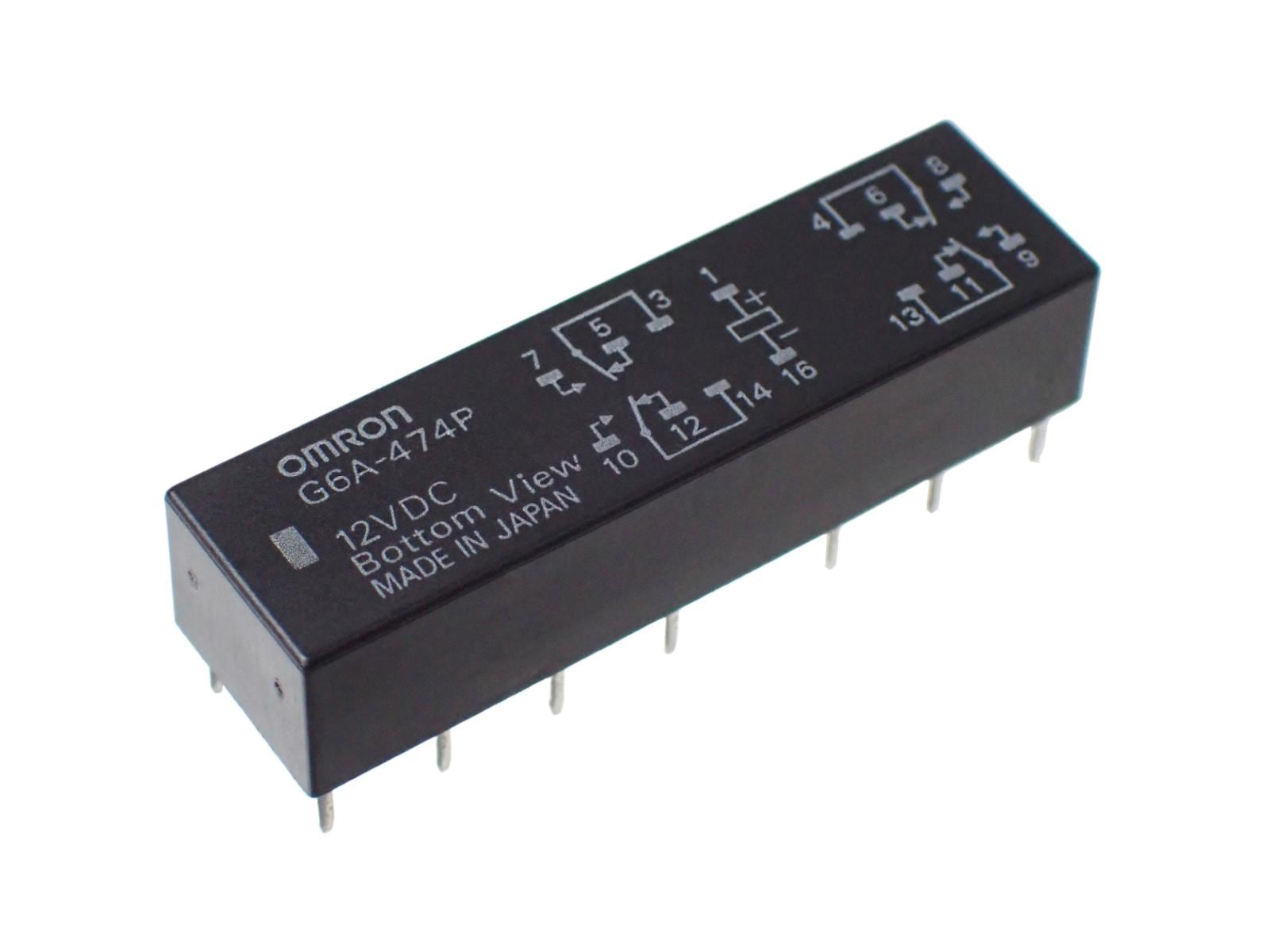 OMRON 形G6A ミニ リレー 4C 12V G6A-474P 12VDC