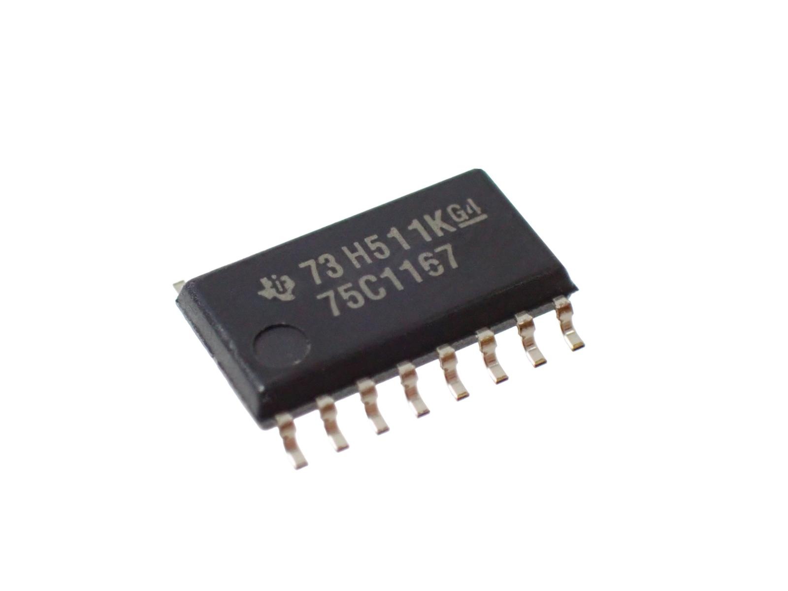 Texas Instruments DUAL DIFFERENTIAL DRIVERS AND RECEIVERS SN75C1167NS (5個セット)|部品|カテゴリ別