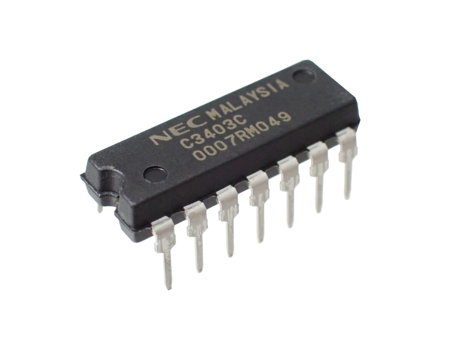 NEC HIGH PERFORMANCE QUAD OPERATIONAL AMPLIFIER オペアンプ C3403C UPC3403C