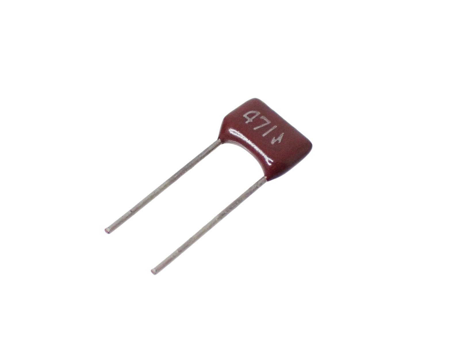SUSUMU 金属皮膜抵抗器 プレートオーム 1/4W 300V 470Ω 471 RE35YQ 471F (10個セット)|部品|カテゴリ別