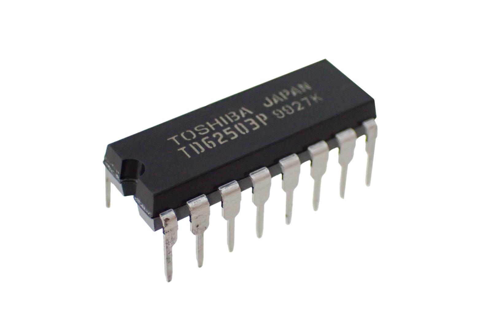 TOSHIBA トランジスタアレイ 7CH SINGLE DRIVER COMMON EMITTER TD62503P (5個セット)|部品|カテゴリ別