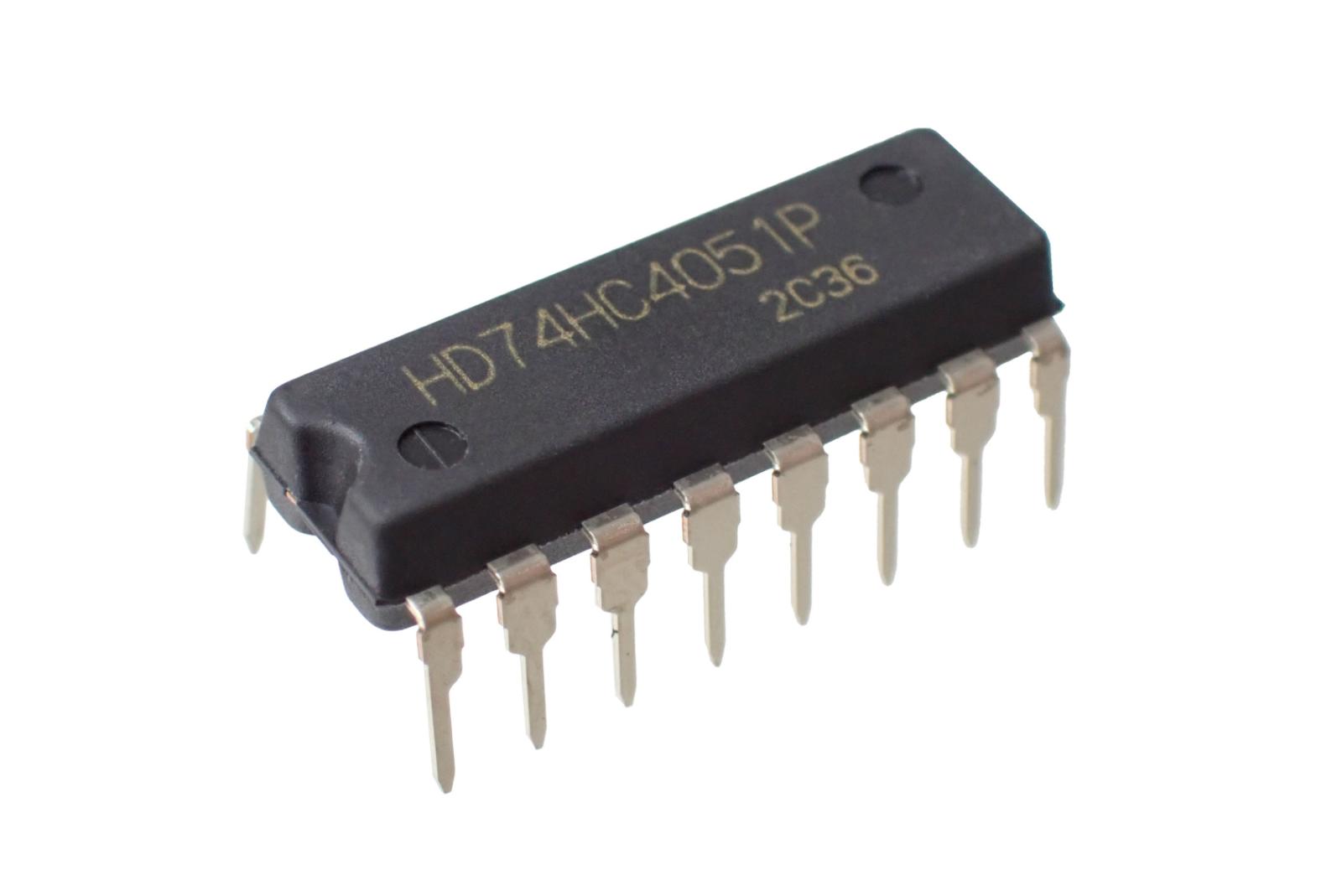 RENESAS ロジックIC 8-Channel Analog Multiplexer Demultiplexer HD74HC4051P-E (5個セット)|部品|カテゴリ別