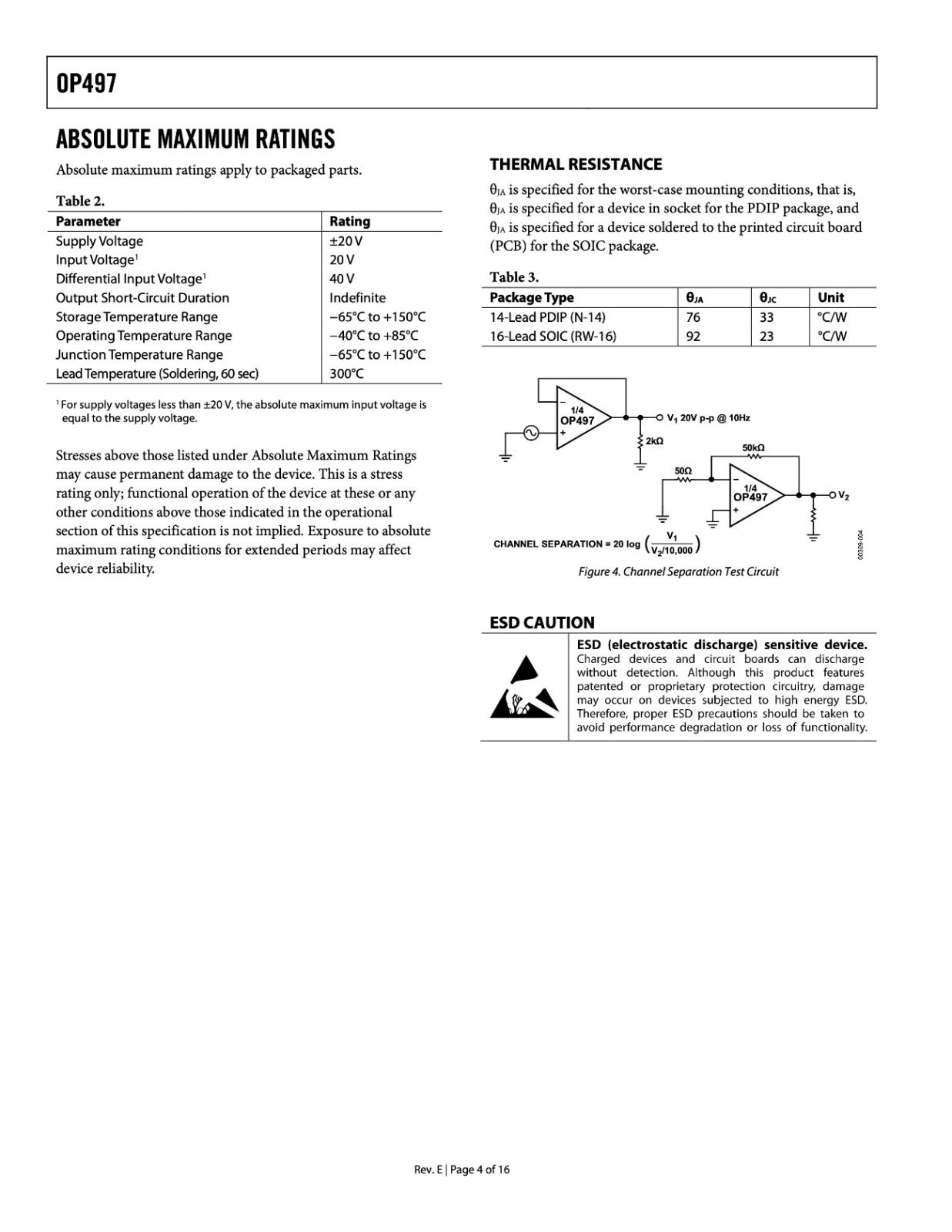 Analog Devices オペアンプ Quad Operational Amplifier OP497FS カテゴリ別,部品,半導体製品,信号部品,アンプIC