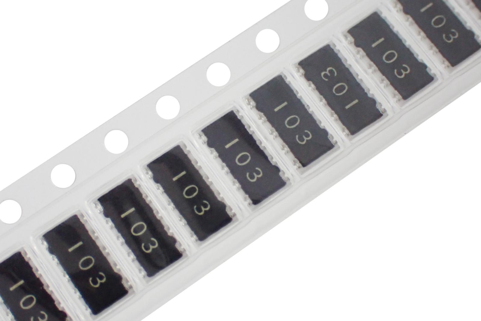 Panasonic SMD 面実装 抵抗器 チップネットワーク 抵抗アレイ 10KΩ J ±5% 2512 EXBA10E103J (5個セット)|部品|カテゴリ別