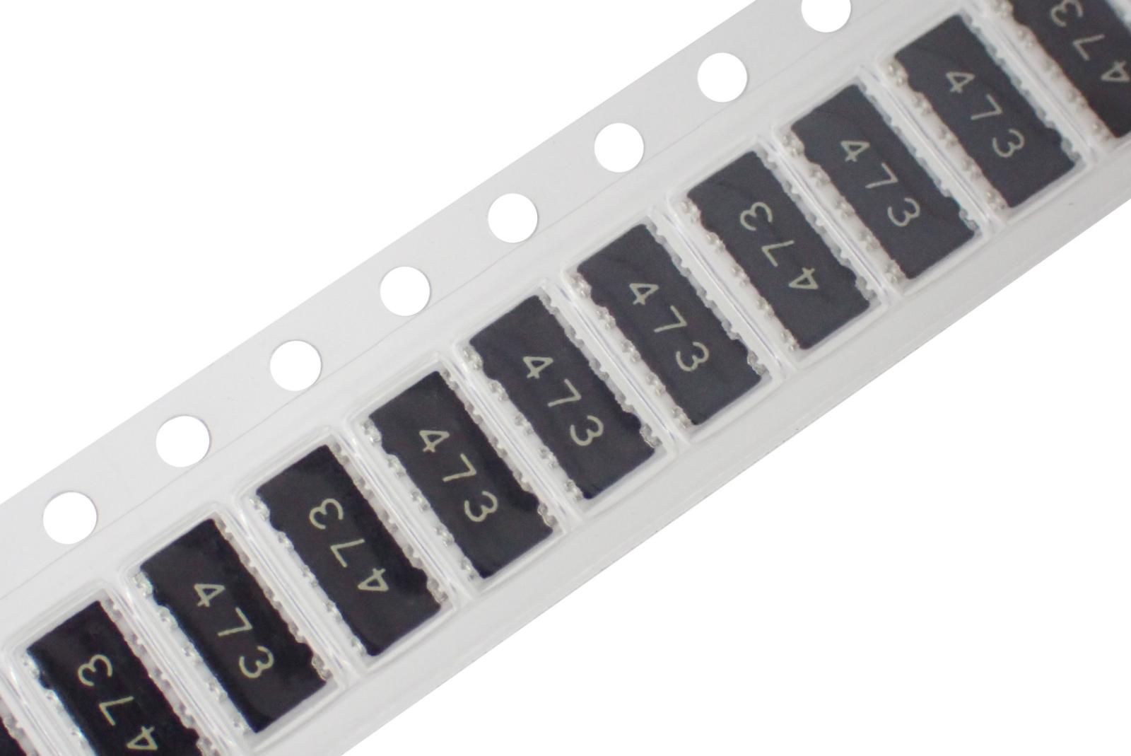 Panasonic SMD 面実装 抵抗器 チップネットワーク 抵抗アレイ 47KΩ J ±5% 2512 EXBA10E473J (5個セット)|部品|カテゴリ別
