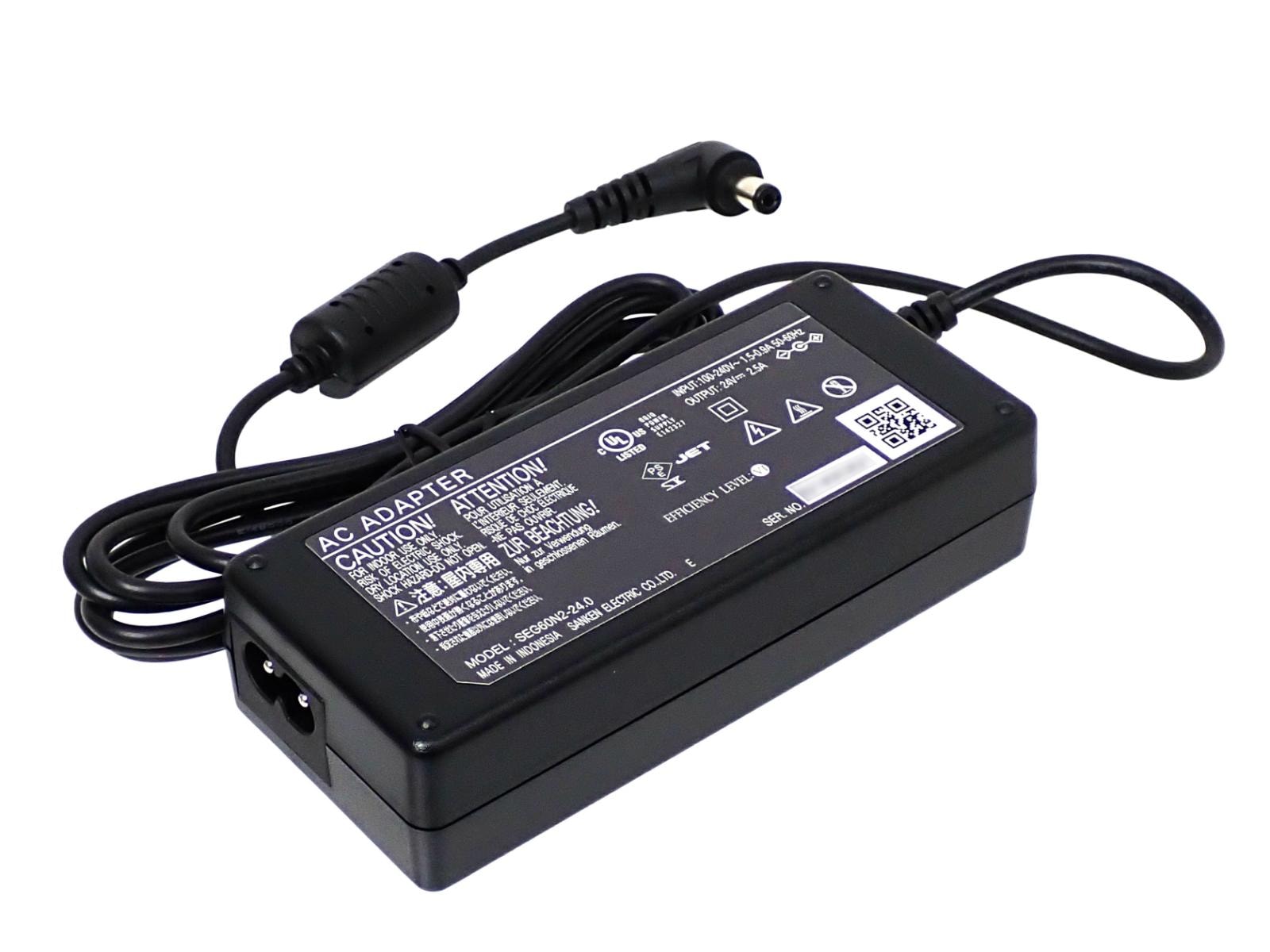 SANKEN 小型 スイッチング ACアダプタ 24V 2.5A 60W SEG60N2-24.0