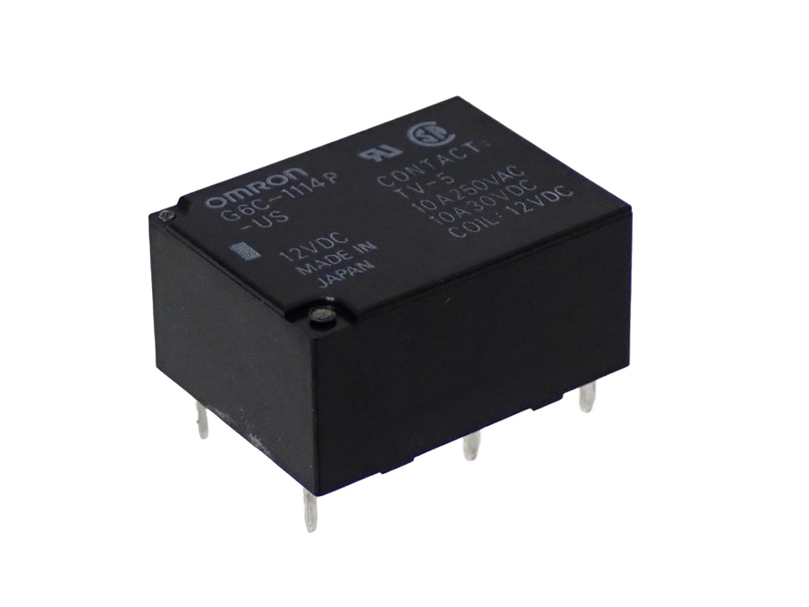 OMRON 形G6C 小型 大容量 パワーリレー DC 12V 16.7mA G6C-1114P-US DC12V|部品|カテゴリ別