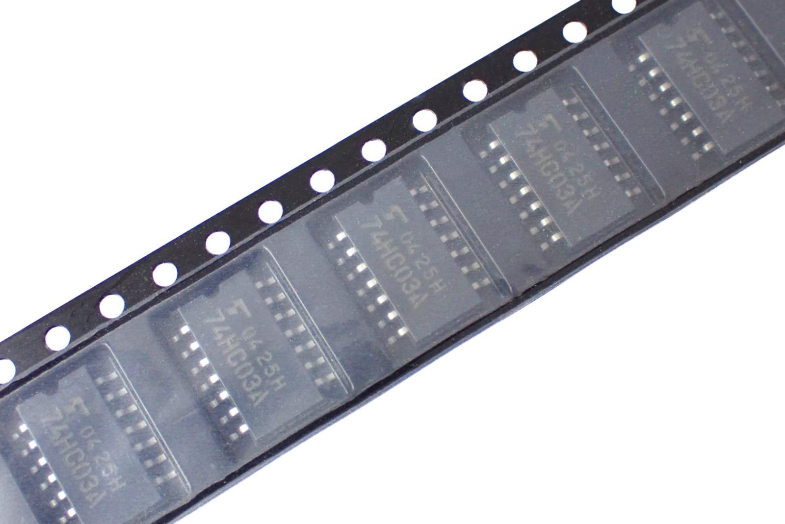 TOSHIBA ロジックIC Quad 2-Input NAND Gate (open drain) TC74HC03AF (EL) (5個セット)