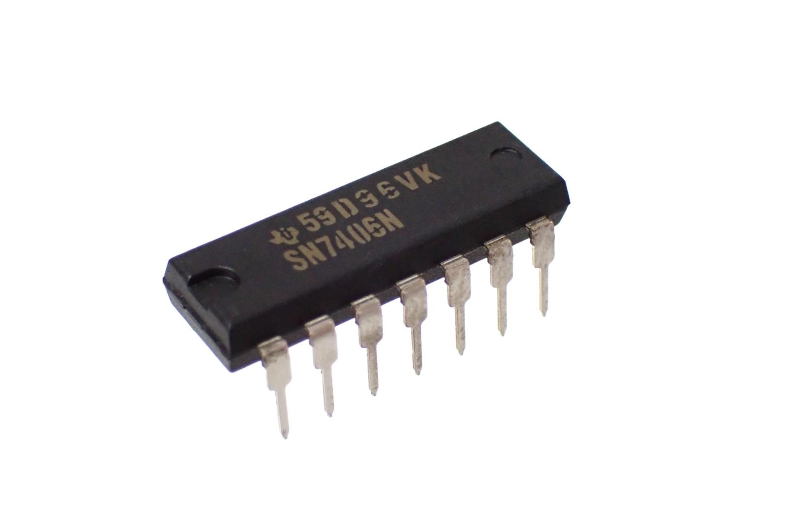Texas Instruments HEX INVERTER BUFFERS / DRIVERS SN7406N (5個セット)|部品|カテゴリ別