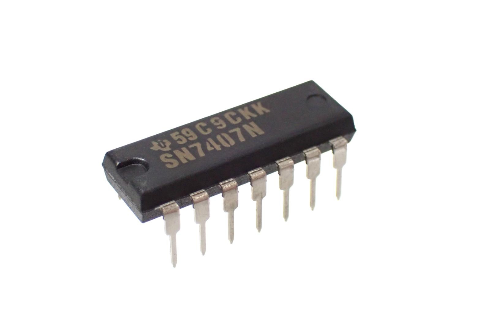 Texas Instruments Hex Buffers and Drivers SN7407N (5個セット)