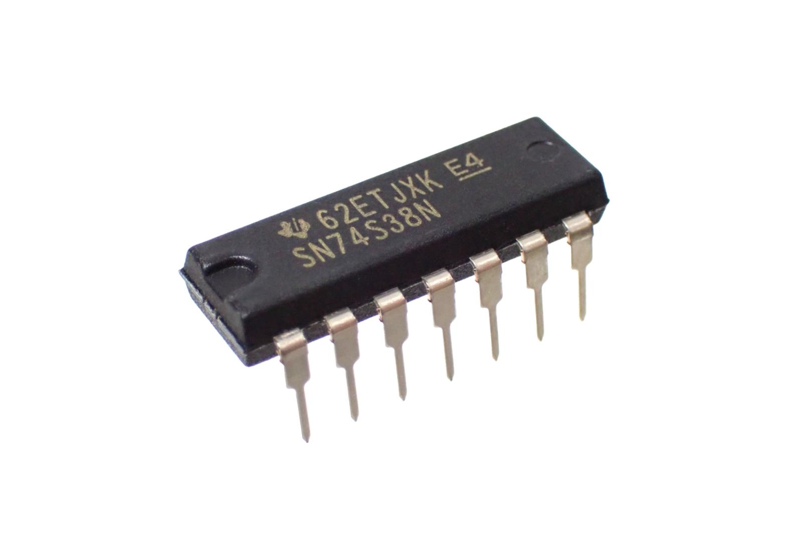 Texas Instruments QUADRUPLE 2-INPUT POSITIVE-NAND BUFFERS SN74S38N (2個セット)|部品|カテゴリ別