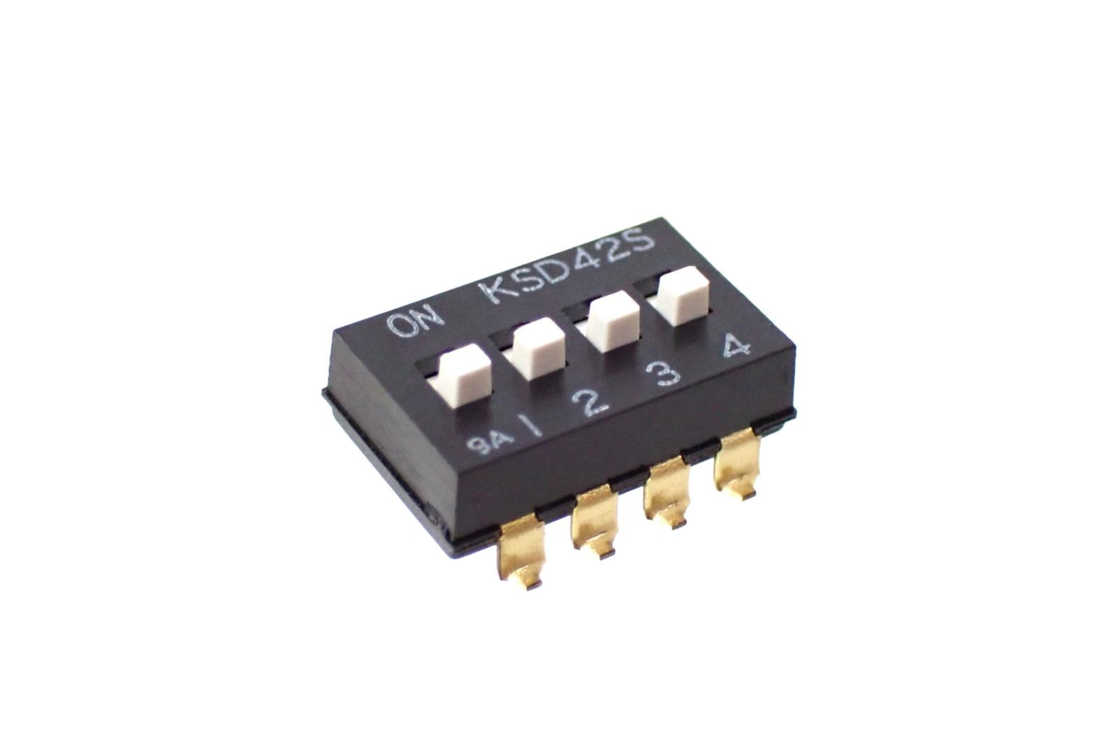 OTAX SMD DIPスライドスイッチ 4極 KSD42S (5個セット)|部品|カテゴリ別