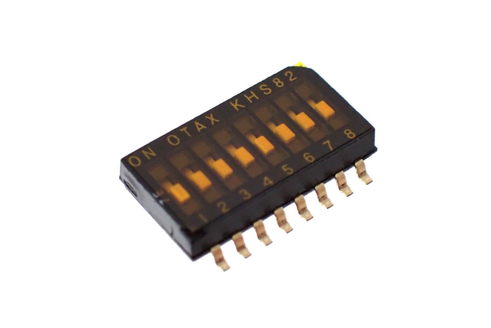 OTAX SMD スライドスイッチ 8極 KHS82C (2個セット)|部品|カテゴリ別