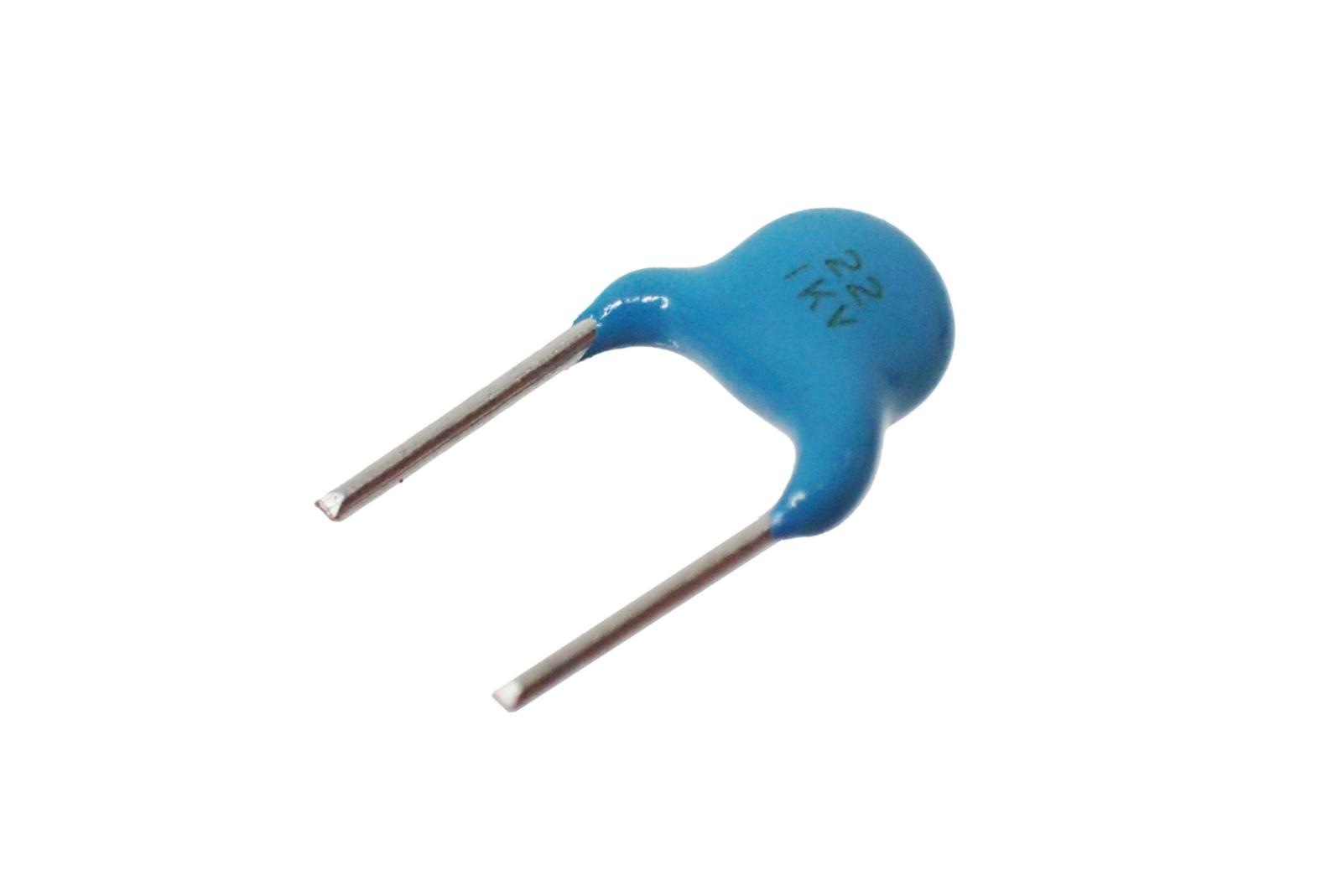 MURATA ラジアルリード セラミックコンデンサ 1000V 1kV 22pF DEA1X3A220JD1B (5個セット)|部品|カテゴリ別