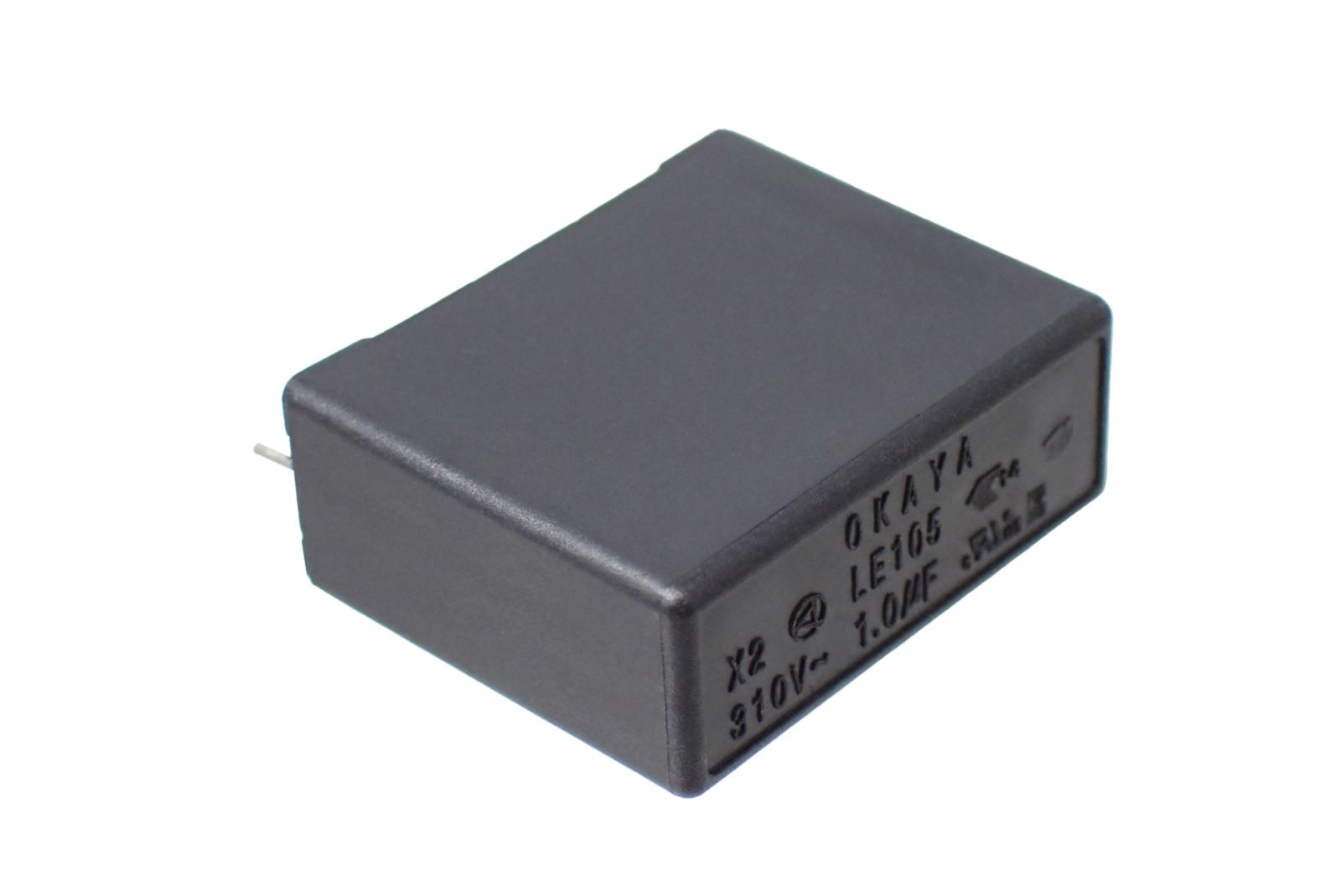 OKAYA ノイズサプレッションキャパシタ 1.0μF リード長 3.5mm 定格電圧 310V 110° LE105-MX-C3.5 (5個セット)|部品|カテゴリ別