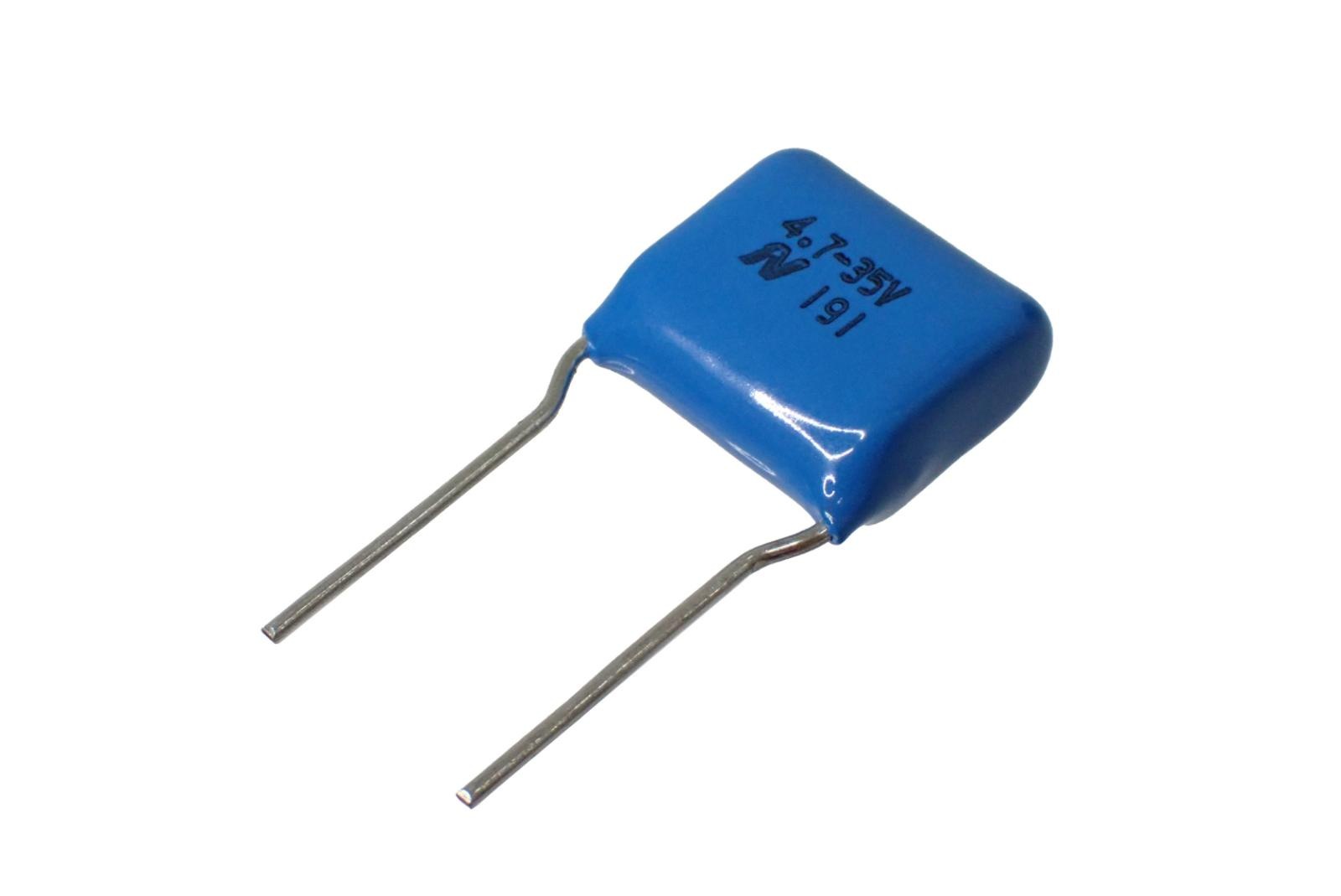 NITSUKO ラジアルリード 大容量 小型 フィルムコンデンサ 35V 4.7μF 85° MDL21V475K (5個セット)|部品|カテゴリ別