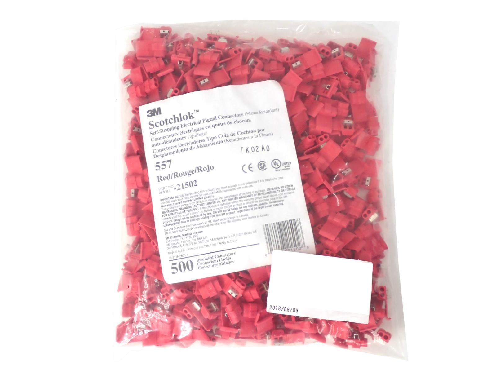 3M スコッチロック 電力用Uエレメントコネクタ 557 (500個セット)