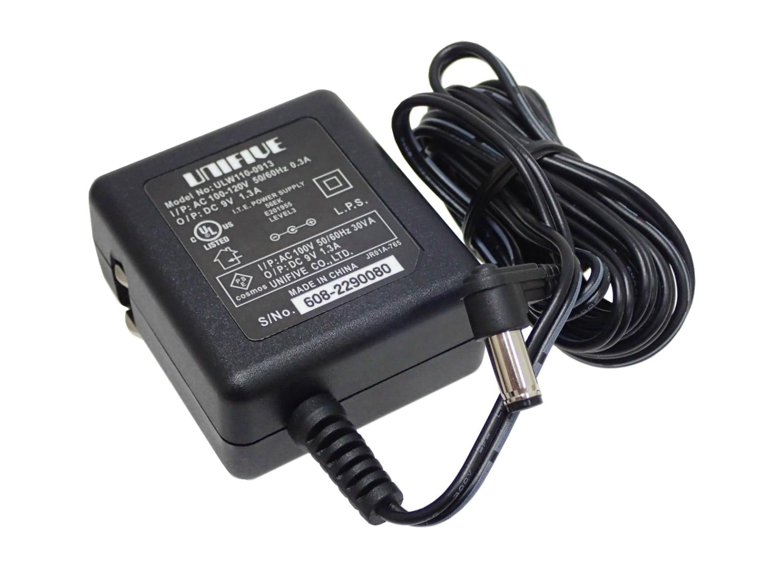 UNIFIVE コンパクト ACアダプタ 11.7W DC 9V 1.3A, ULW110-0913