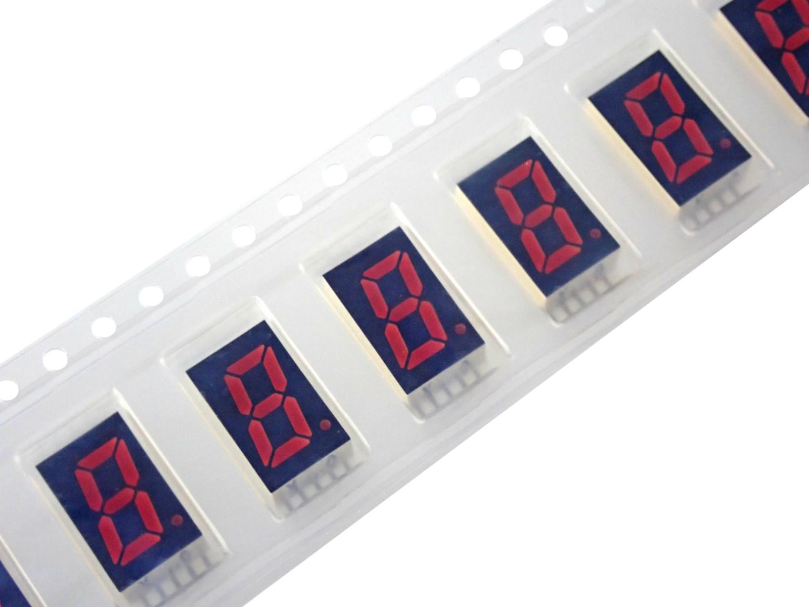 ROHM SMD 表面実装型 1桁 LED 数字表示器 RED アノード LF-301VA (2個セット)