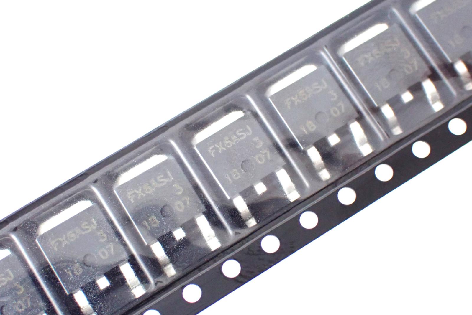 RENESAS SMD 面実装 高速度電力スイッチング用 P チャネル MOS FET FX6ASJ-3-T23 #B00 (5個セット)