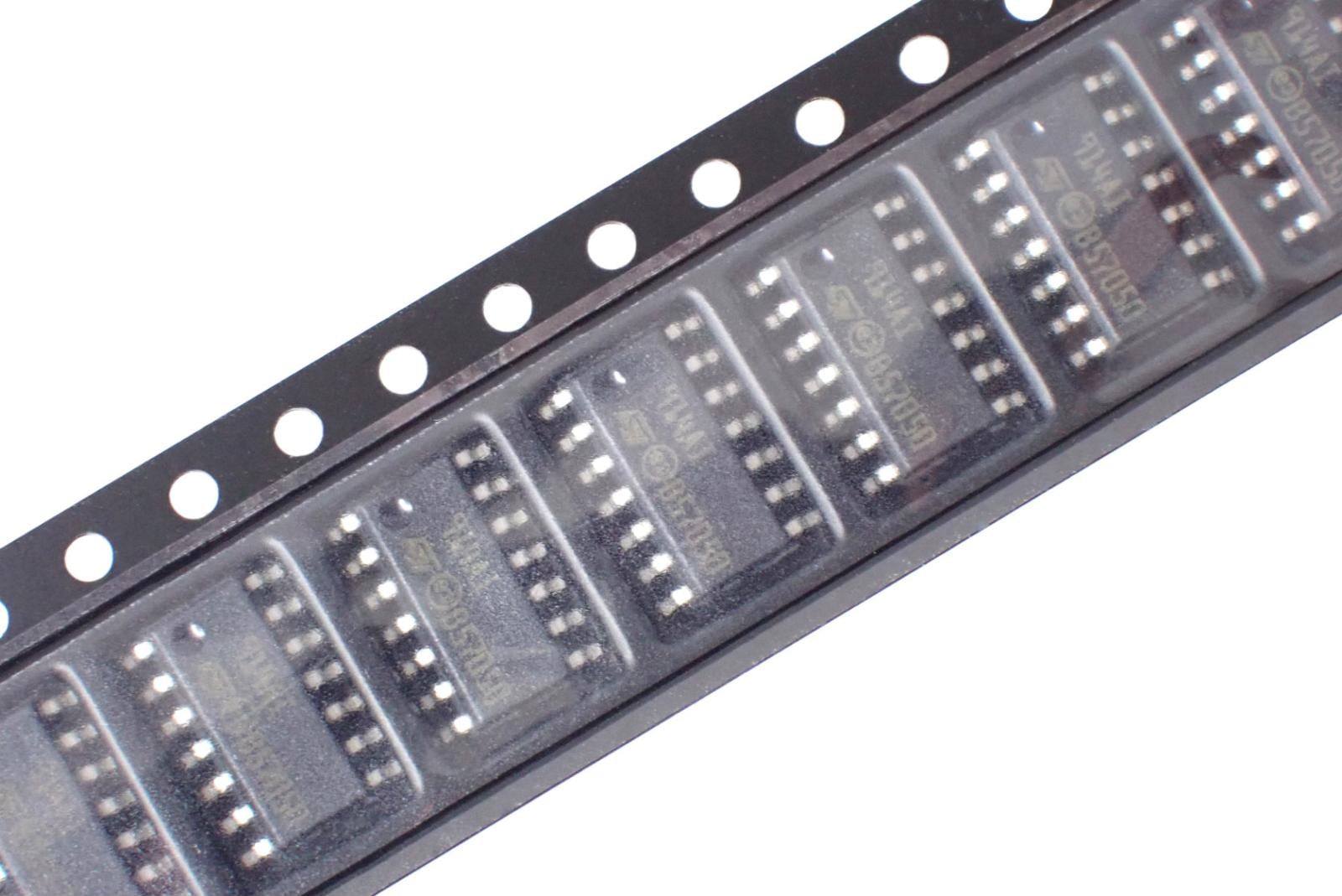 STMicroelectronics SMD 面実装 4回路 アンプIC クアッドオペアンプ TS914AIDT (2個セット)