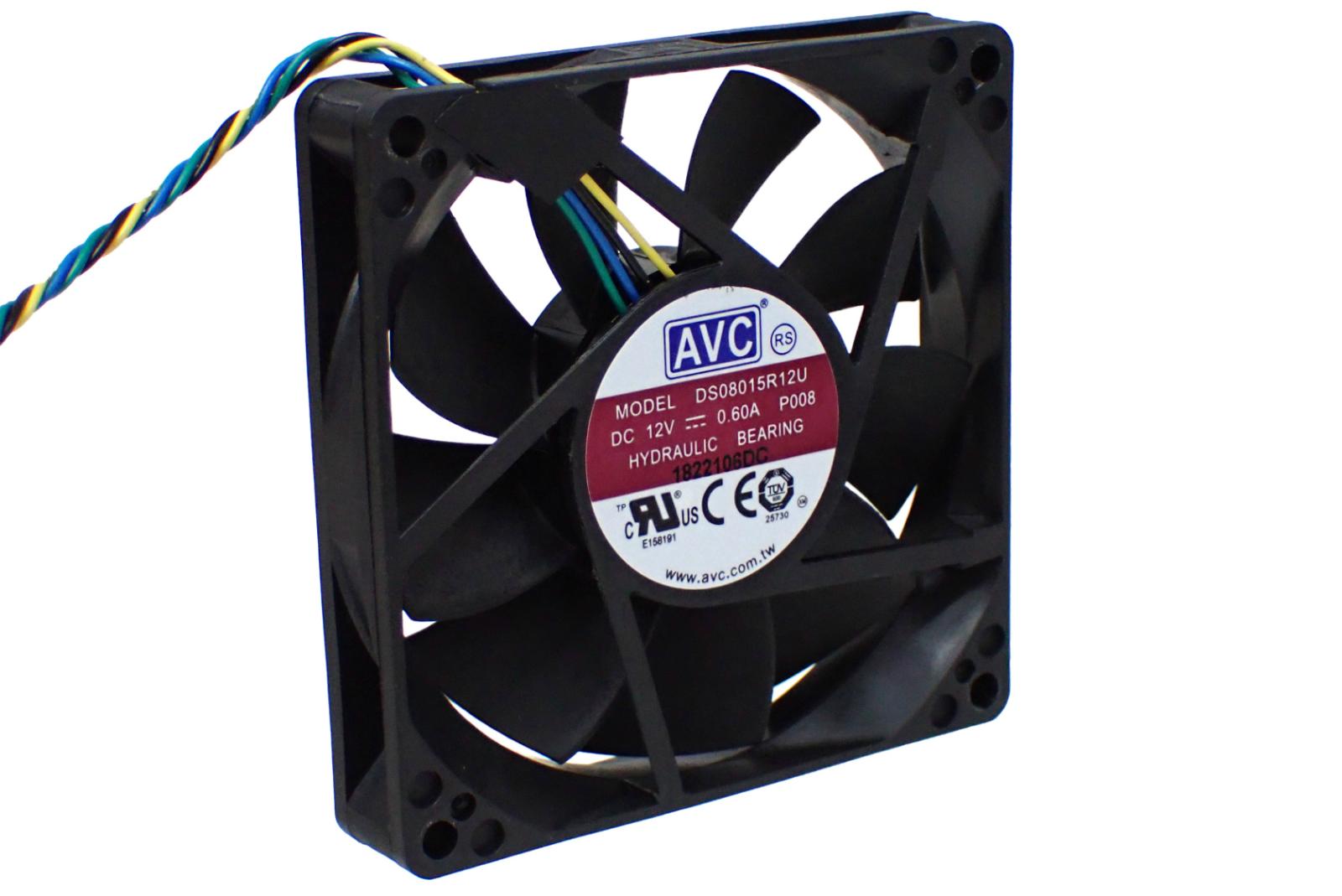 AVC アウトレット品 DC ファン 80mm × 80mm 15mm DC 12V 0.6A DS08015R12U