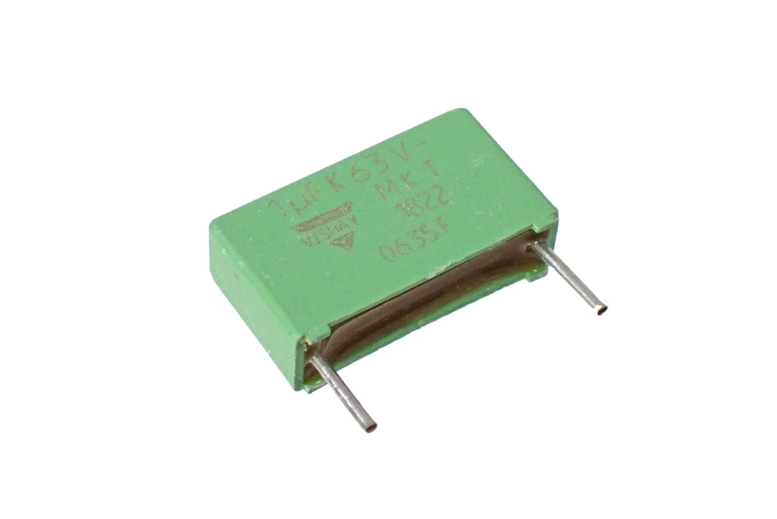 VISHAY メタライズド ポリエステル フィルムコンデンサ 60V 1μF MKT1822-510/065 (2個セット)